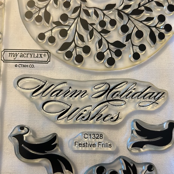 Festive Frills C1328 stamp set - Picture 4 of 8